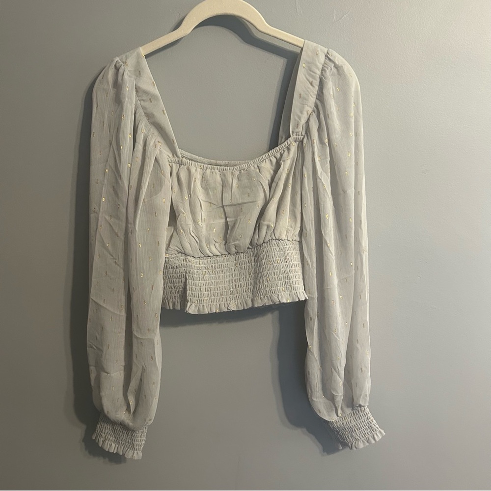 By The River Shimmering Blouse - Moon River - Anthropologie - Picture 6 of 8